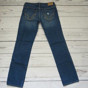 Hollister Distressed Straight Leg Low Rise Denim Jeans - Size 3S